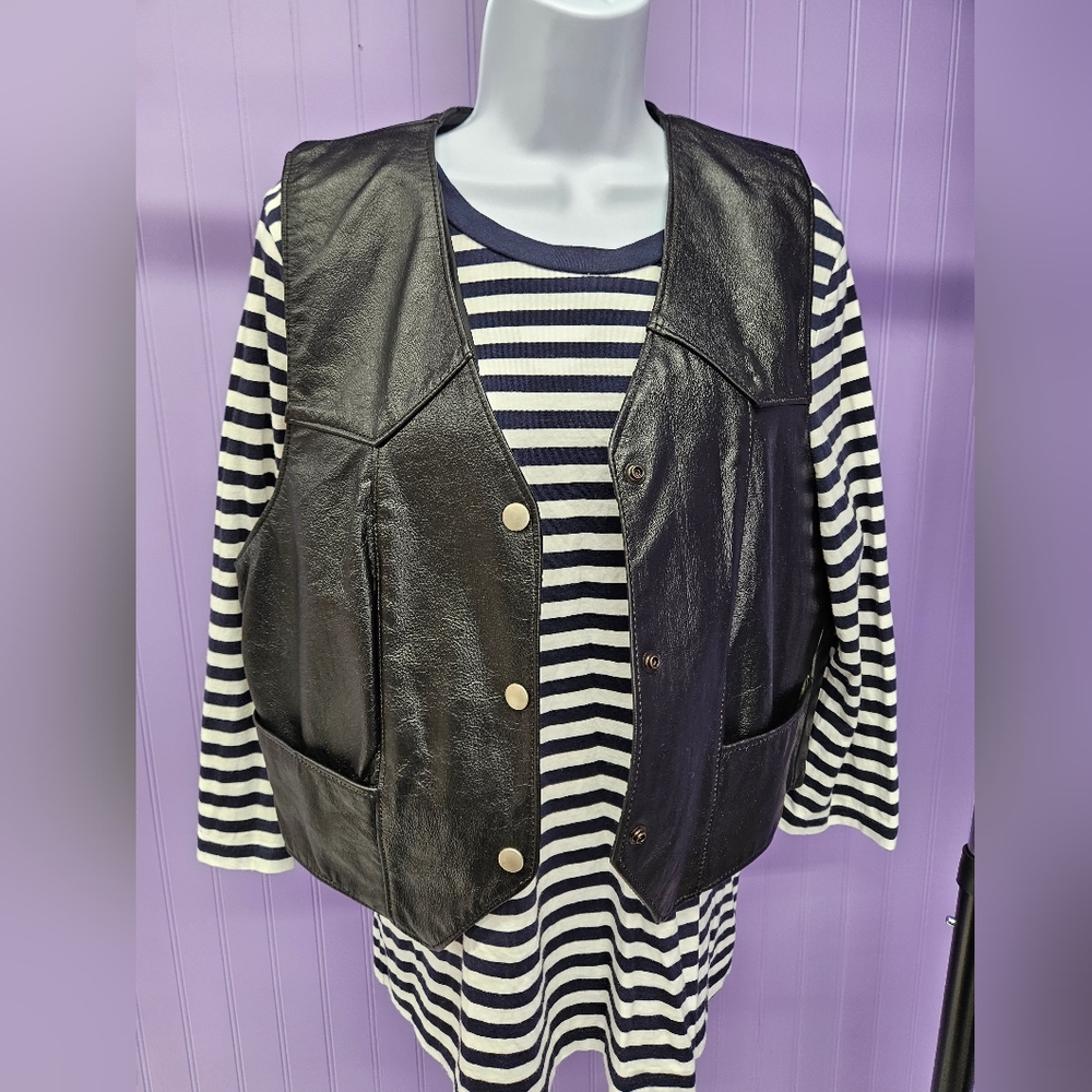Steer brand womens XL leather vest